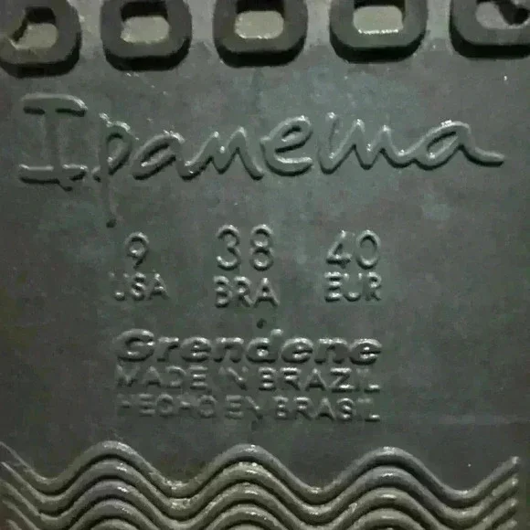 Ipanema Crossover Slides Blue Size 9 Made In Brazil - Picture 5 of 5